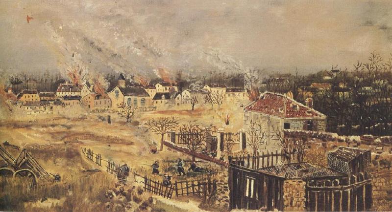 Henri Rousseau The Battle of Champigny Germany oil painting art